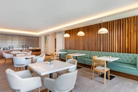 Cambria Hotel LAX - The Hanger is open daily for breakfast & dinner.