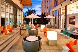 aLoft Philadelphia Airport - Sit back and relax after a long day in the courtyard. 