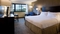 Hilton Nashville Airport - The standard, spacious king room includes free WIFI, mini refrigerator and coffee maker.