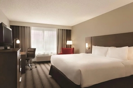 Country Inn & Suites by Radisson Indianapolis Airport South - Standard King Room with microwave and mini fridge in every room.