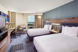 Hilton Newark Airport - The standard room with 2 double beds.