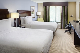 Hilton Garden Inn Raleigh Durham Airport - The standard room with 2 double beds includes complimentary WiFi. 