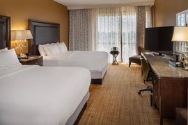 Hilton St. Louis Airport - The standard room with 2 queen beds.