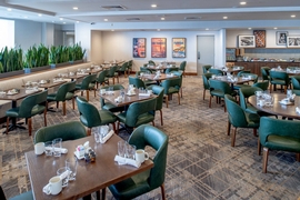 Hilton St. Louis Airport - Enjoy a meal with your travel companions at the hotel's restaurant. 