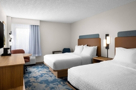 Hampton Inn Miami Airport West - The standard room with 2 double beds includes complimentary WiFi.