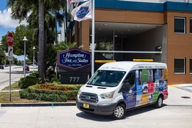 Hampton Inn & Suites Miami Airport South Blue Lagoon - The hotel offers both the airport and cruise port transfers. 