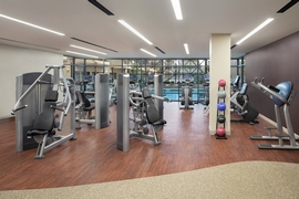 DoubleTree by Hilton Newark Airport - The fitness center is open 24 hours to help you maintain your workout routine while away from home.