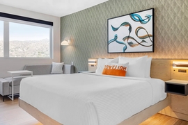Cambria Hotel Burbank Airport - The standard king room includes complimentary WiFi and a mini refrigerator. 