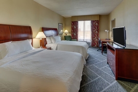 Hilton Garden Inn Indianapolis Airport - The standard room with 2 queen beds includes complimentary WiFi. 