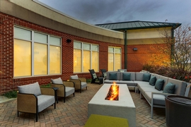 Hilton Garden Inn Indianapolis Airport - Sit by the fire on the hotel's outdoor patio. 
