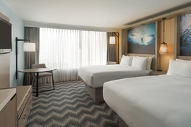 Hilton Cocoa Beach Oceanfront Port Canaveral - The standard room with 2 queen beds.