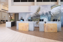 Hilton Cocoa Beach Oceanfront Port Canaveral - Check-in with front desk staff upon arrival.